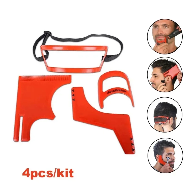 Men'S Grooming Salon - 2/4 buah sisir pemangkas rambut jenggot