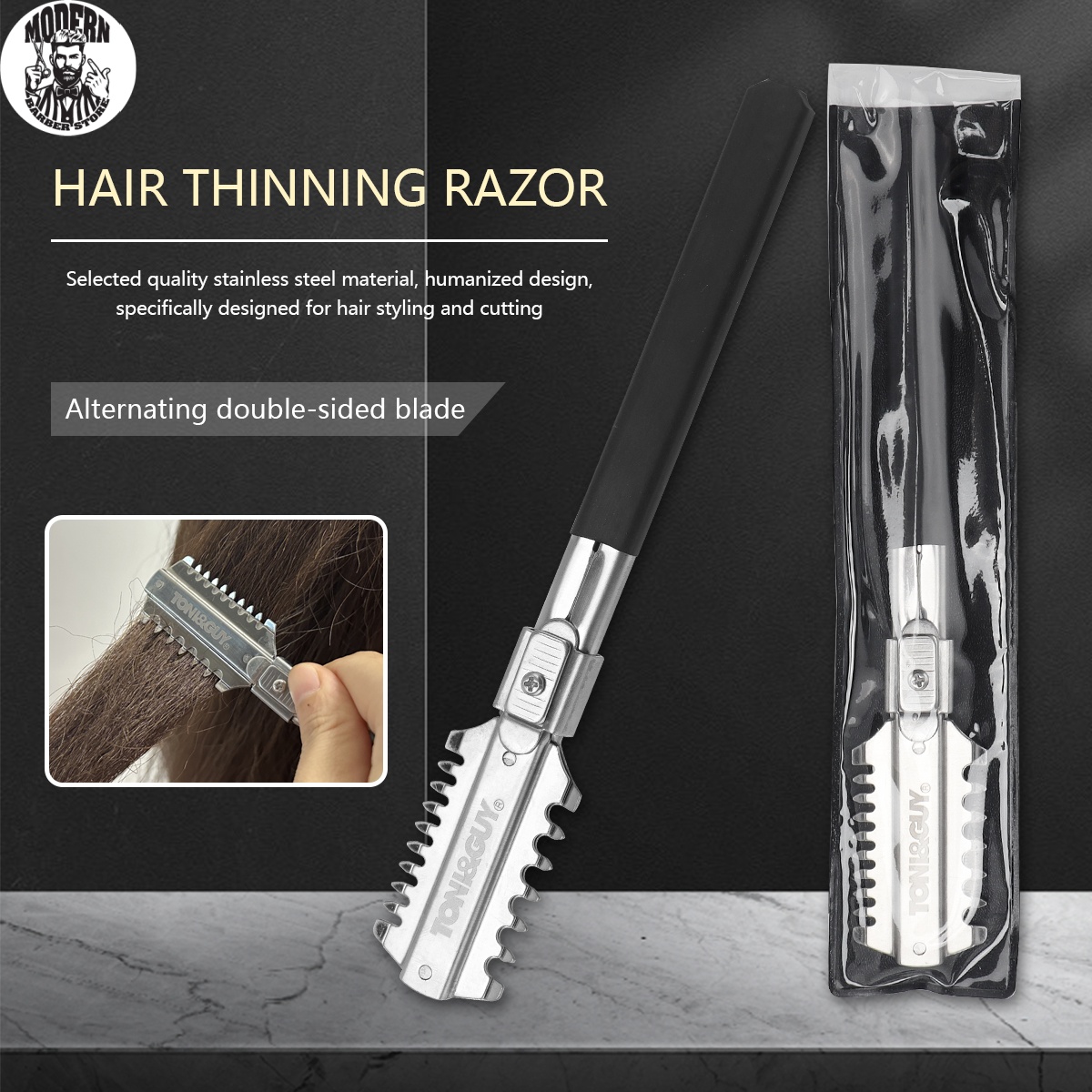 Men'S Grooming Salon - Pisau Cukur Rambut Double-Edge Salon, Alat