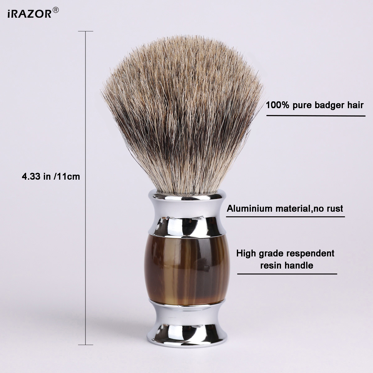iRAZOR Silvertip Sikat Cukur u - Men'S Grooming Brush ulasan dan harga
