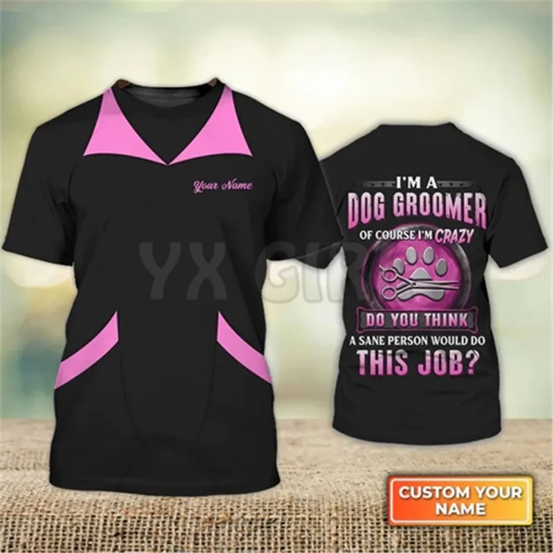 Kaos 3D Summer Dog Groomer Pro - Men'S Grooming Salon ulasan dan harga