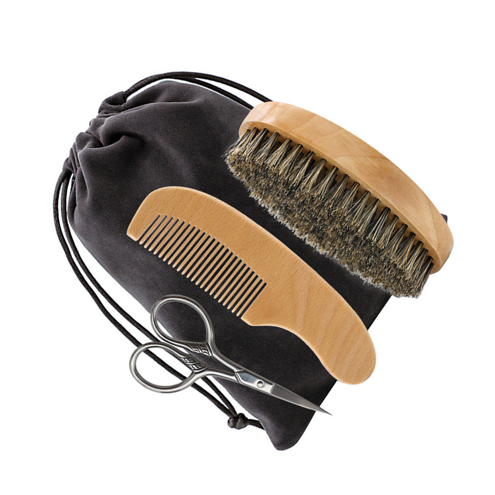 1Set Set Penata Rambut Jenggot - Men'S Grooming Brush ulasan dan harga