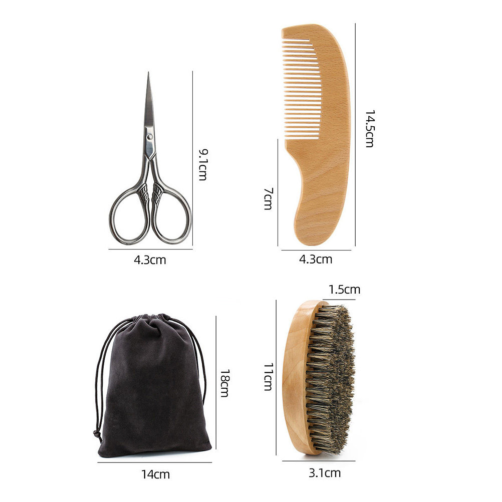 1Set Set Penata Rambut Jenggot - Men'S Grooming Brush ulasan dan harga